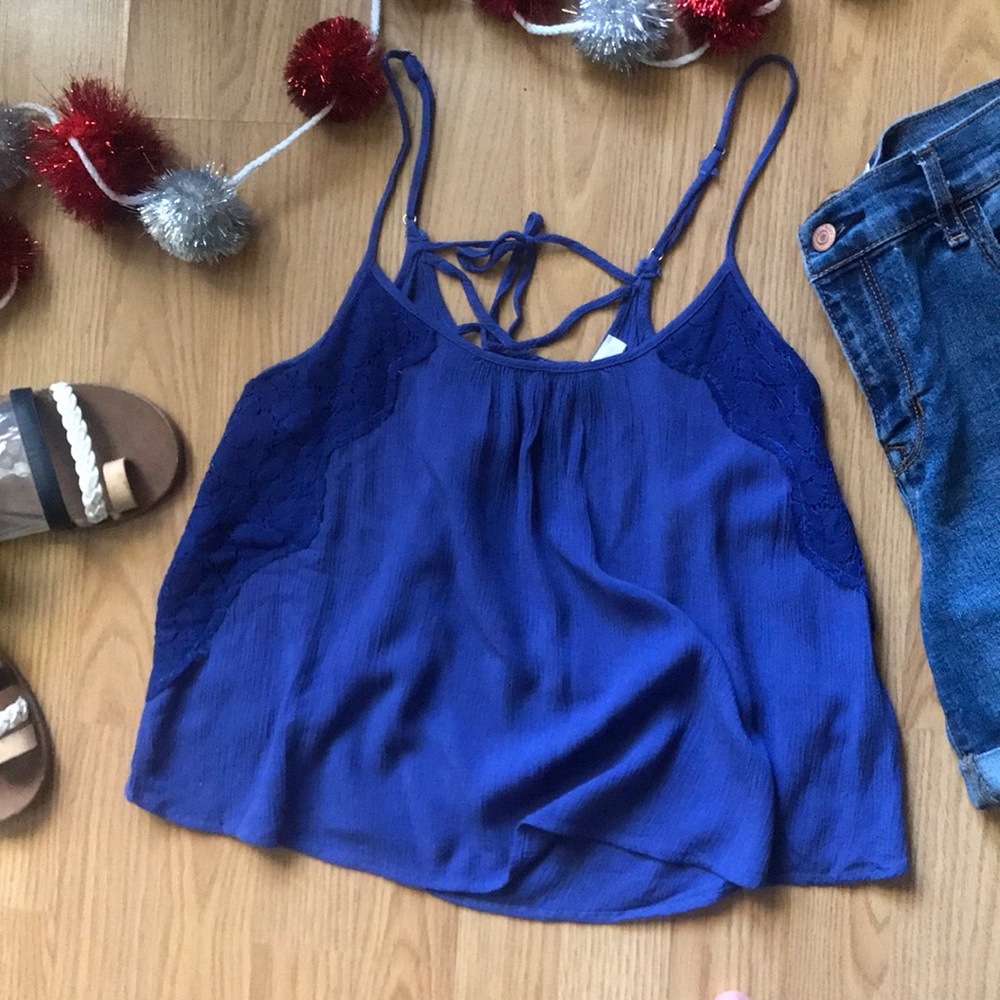Blue Crop Top by MINE
